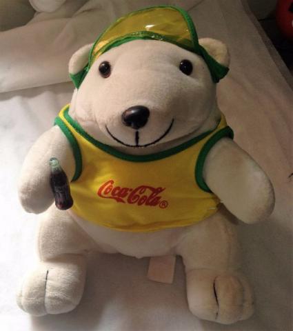 Urso coca cola olimpíadas ótimo estado