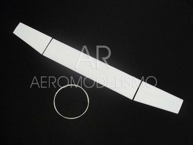 Asa Planador Flying Fox Isopor P3 12cm x 1,07m c/ Vareta de