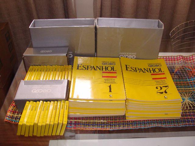 Cursos de Idiomas Globo Espanhol 27 Volumes e 27 Fitas