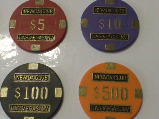Fichas de cassino Nevada Club 6 unidades metal/cerâmica