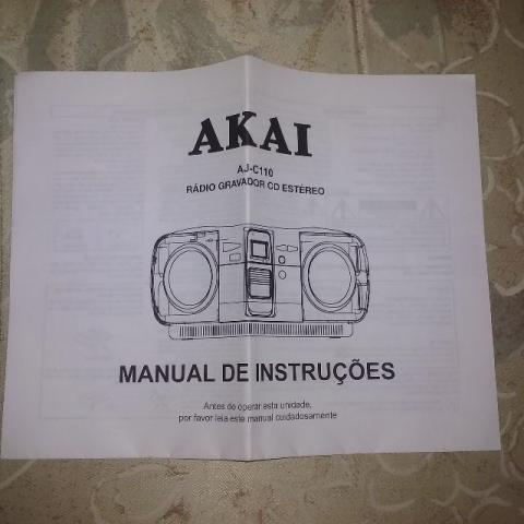 Manual de Instruçõs Radio Akai AJ-C110