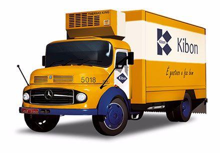 Miniatura de caminhão da Kibon