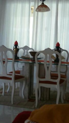 Mesa de vidro Besote + 4 cadeiras de Estilo Coloni