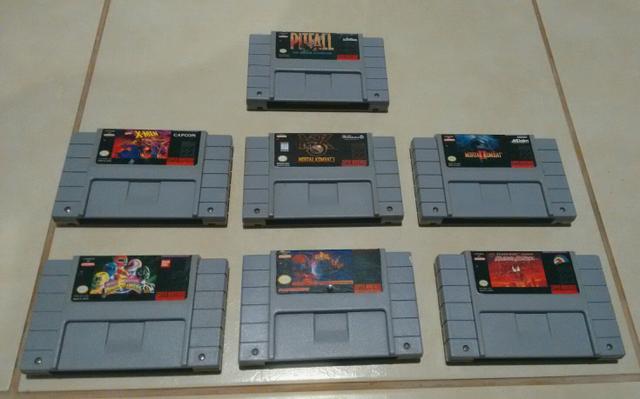Vários jogos de Super Nintendo (Camaçari)