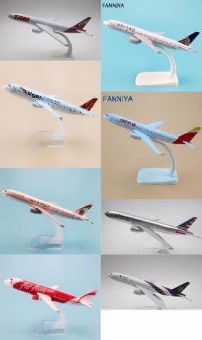 Coleção de miniaturas de avião