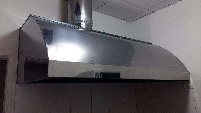 Coifa em aço inox 2m - cozinha industrial