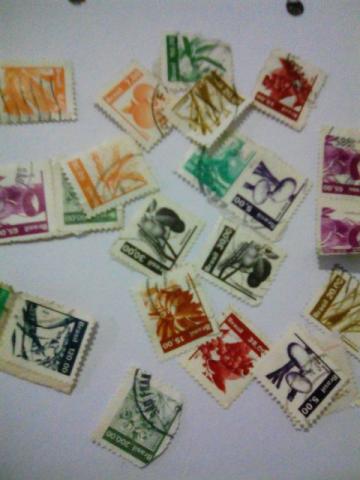 Coleção selos raros - sericicultura e outros
