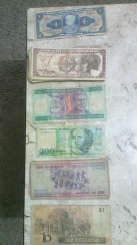Notas dinheiro antigo
