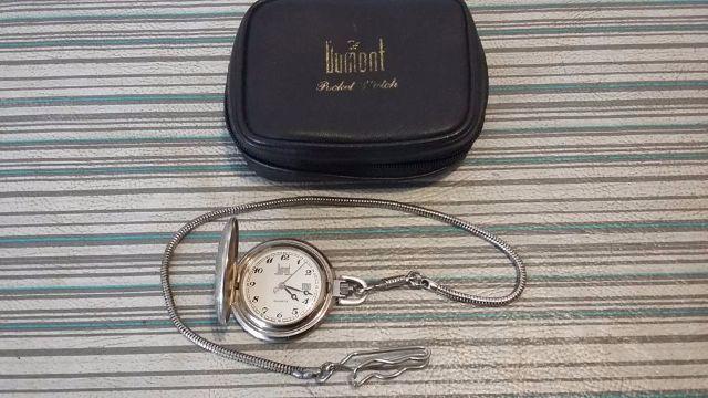 Relógio Bolso Dumont Original c/ Capinha e Corrente