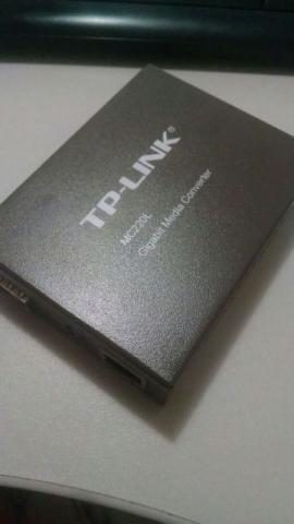 Conversor de fibra ótica tplink mc220l gigabit