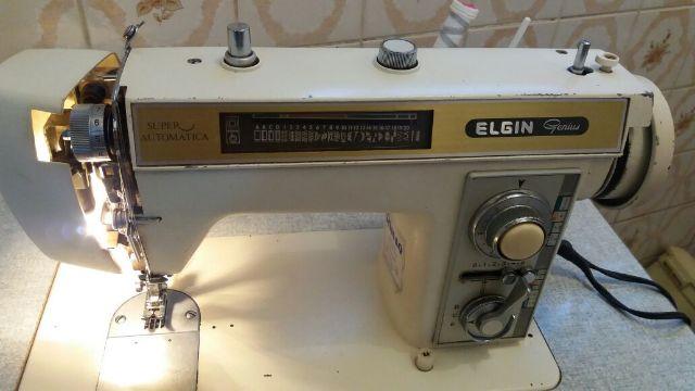 Máquina de costura automático Elgin com mesa