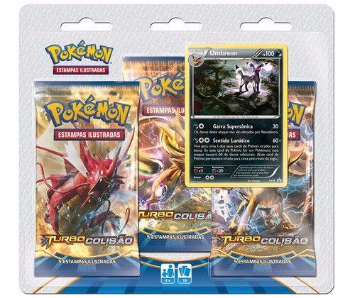 Triple Pack Pokémon Turbo Colisão - Umbreon
