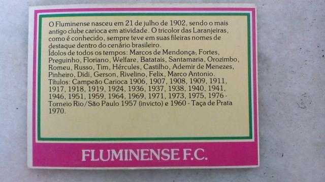 Figurinhas Card do Fluminense