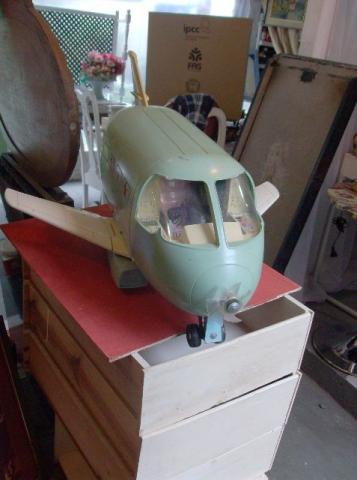 Antigo avião da barbie