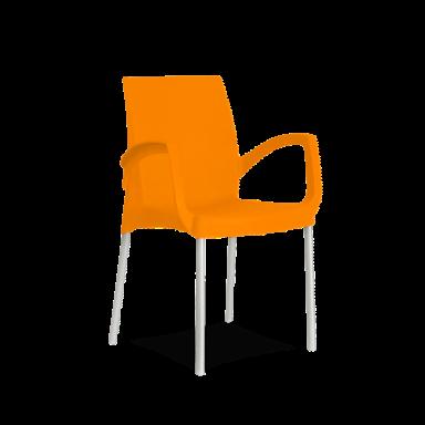 Cadeiras laranja novas