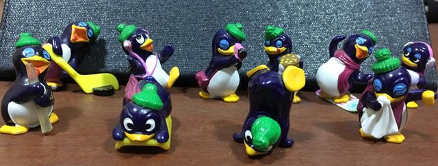 Coleção Kinder Ovo Pinguins 