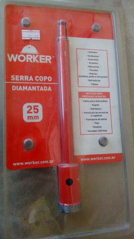 Serra copo diamantada worker 25mm