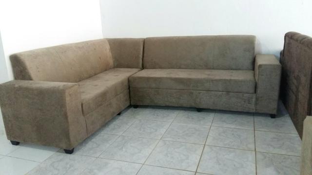 Sofa em Formato L super espaçoso