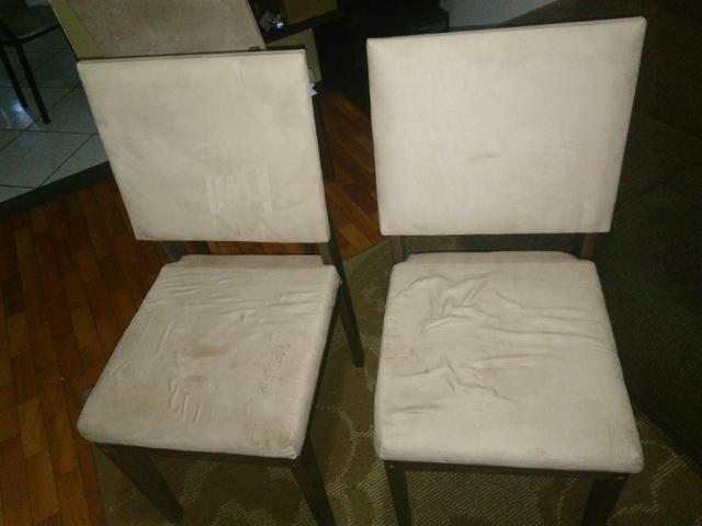 Cadeiras almofadada