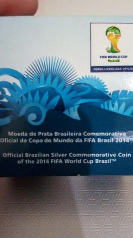 Moeda de Prata "Cidades Sede" Copa do Mundo Brasil 