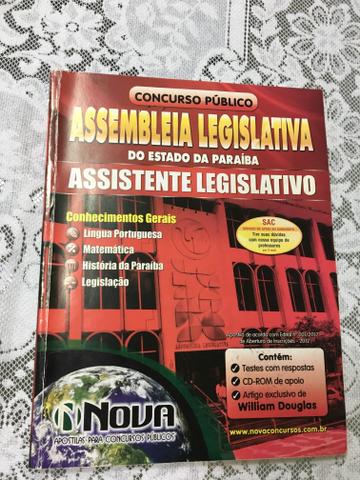 Apostila para concurso da assembleia legislativa da Paraíba