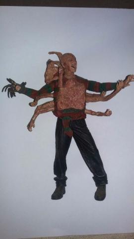 Boneco Freddy Krueger marca Neca Toys Brasil,18 cm