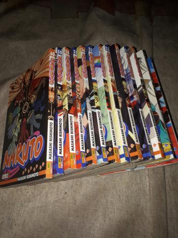 Mini coleção de mangás Naruto