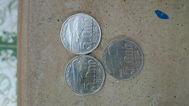 3 moedas de prata de  reis  Santos Dumont