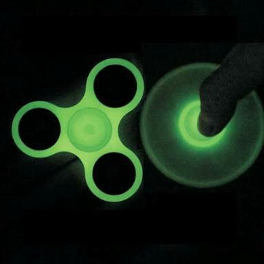 Hand Spinner fidget Neon brilha no escuro