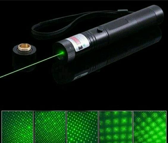 Laser luz verde alta potência 10 km + efeitos