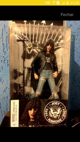 Boneco Joey Ramone Neca Toys lacrado Punk Ramones zero