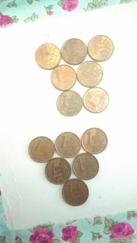 Moedas de 1 centavo 