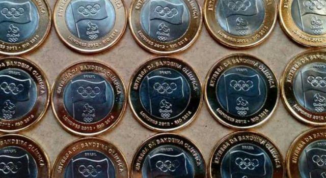 Edição Limitada de moedas - Bandeira da olimpíadas