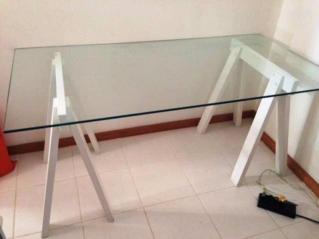 Tampo de vidro para mesas sob medida