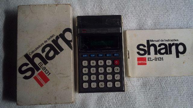 Calculadora sharp el- à pilha