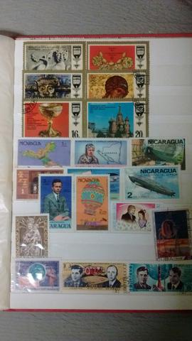 Coleção de selos antigos de diversos países /// Aceito