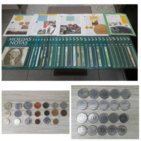 Coleção fasciculos + moedas