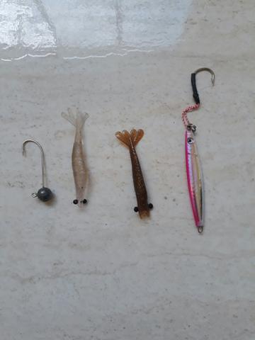 Kit de pesca, carretilha, vara, isca e linha