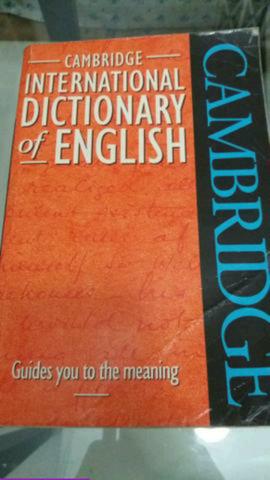 Livro dicionário cambridge