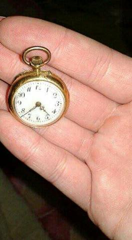 Relógio de bolso antigo ouro 18 k