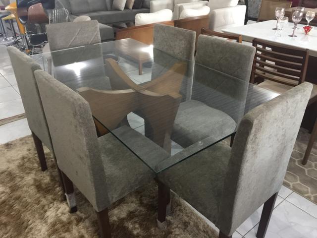 Mesa retangular de vidro e madeira preço da mesa completa
