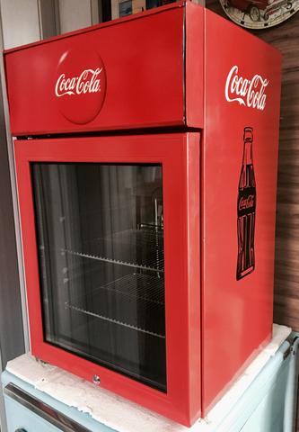 Mini freezer expositor da coca cola