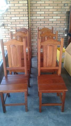 Cadeiras madeira maciça..6 IMBUIA