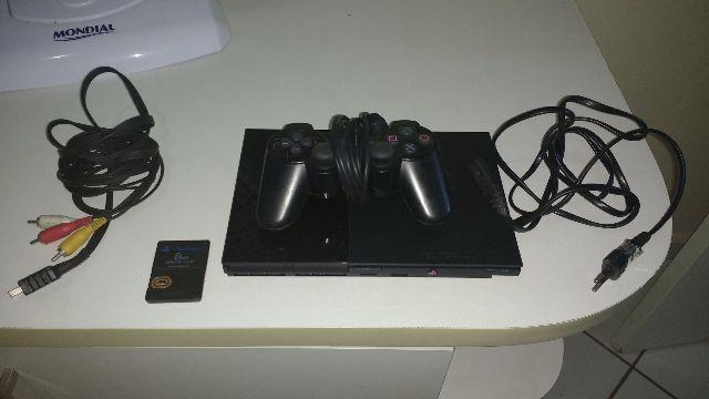 Playstation 2 Original Travado c/ 1 controle original, Fios