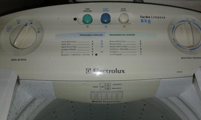 Máquina de lavar eletrolux 8 kg