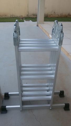 Escada multifuncional 4x3 12mts - Alumínio c/plataforma