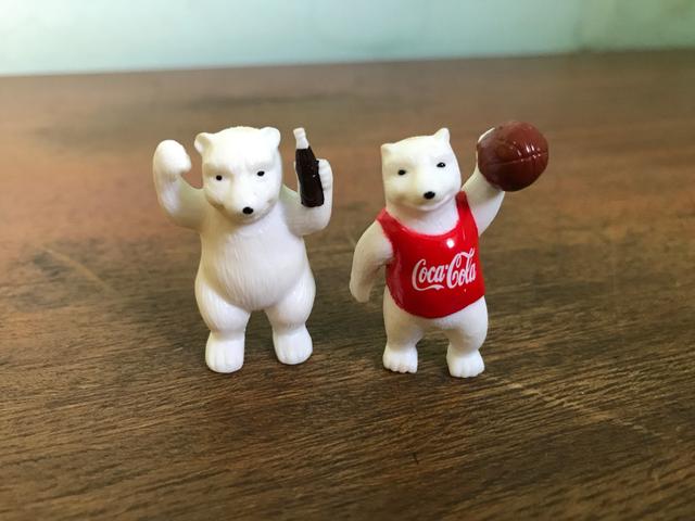 Miniatura urso olimpico coca cola coleção hobbi