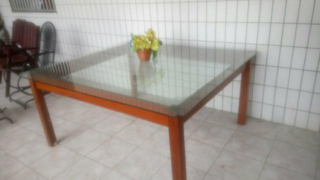 Mesa de vidro a