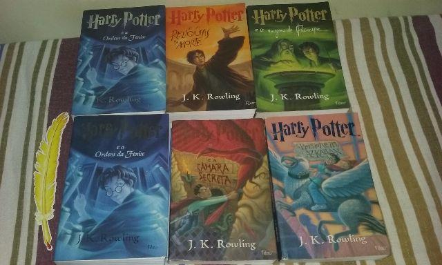 8 livros da saga Harry Potter