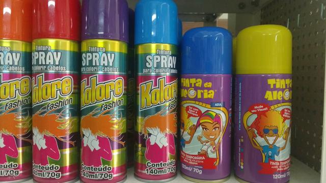 Spray cabelo tinta cabelo